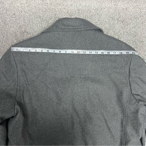 Ralph Lauren Pea Coat Mens Size 44L Gray Double Breasted Naval Wool Blend - Picture 6 of 10